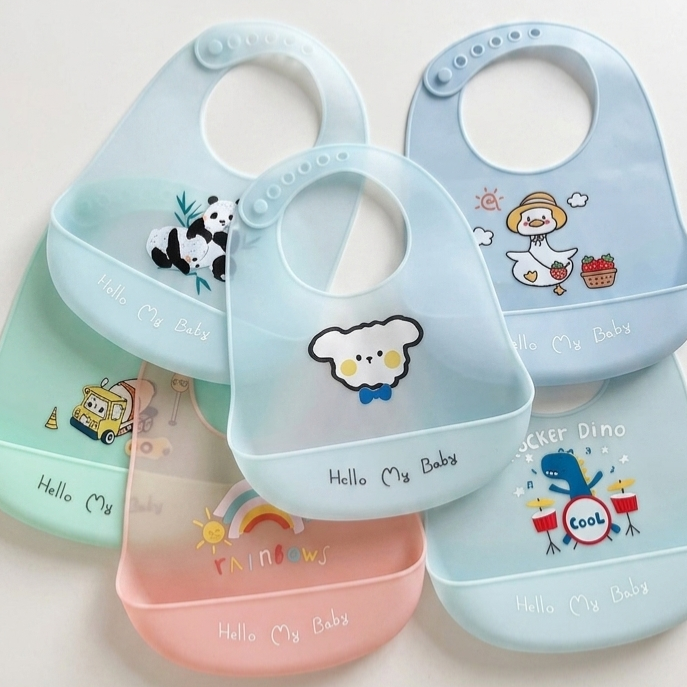 Waterproof Silicone Baby Bibs