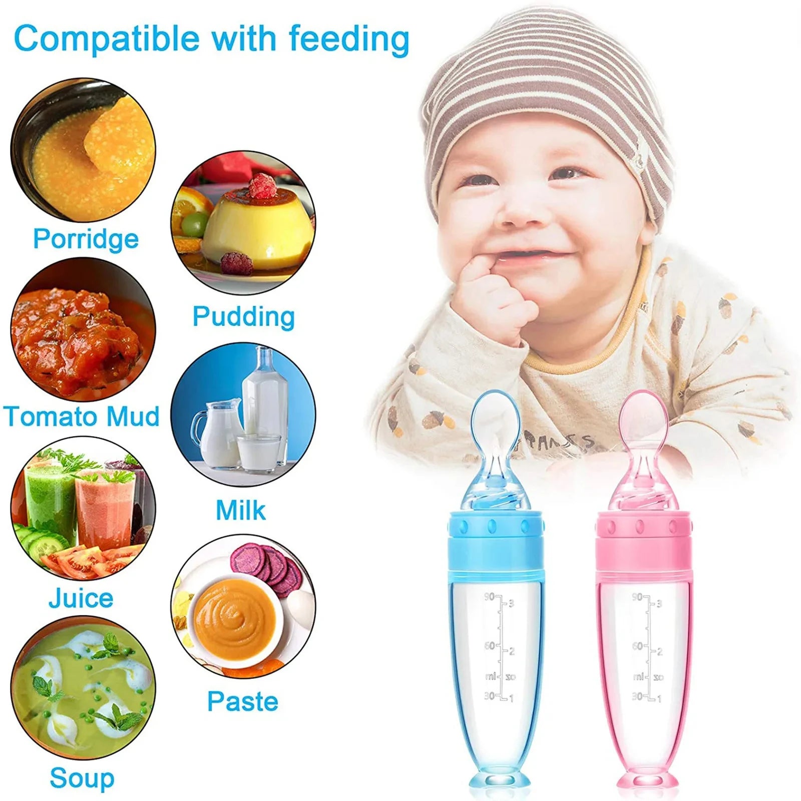 Baby Squeeze Feeding Spoon